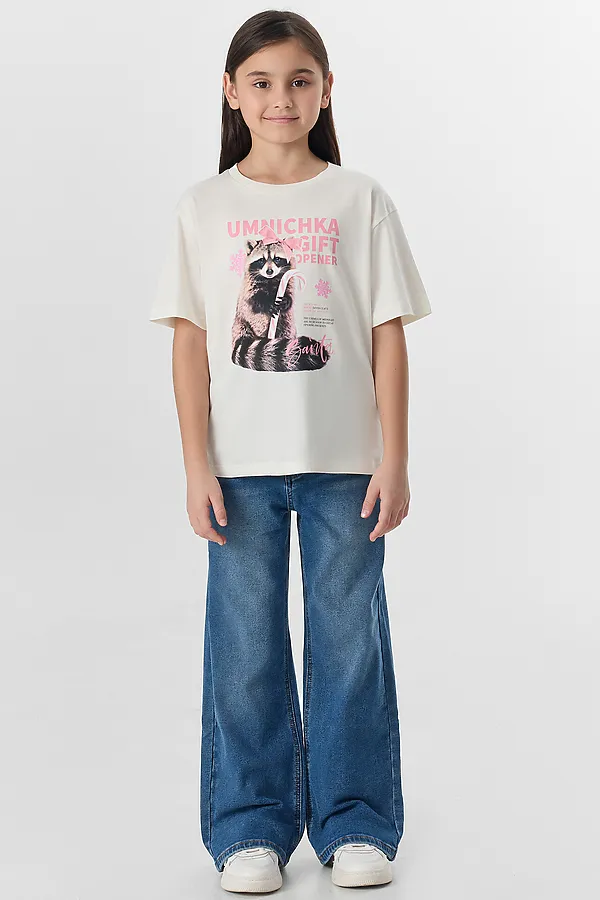 Футболка MARK FORMELLE, св.молочный +печать3 - фото 2