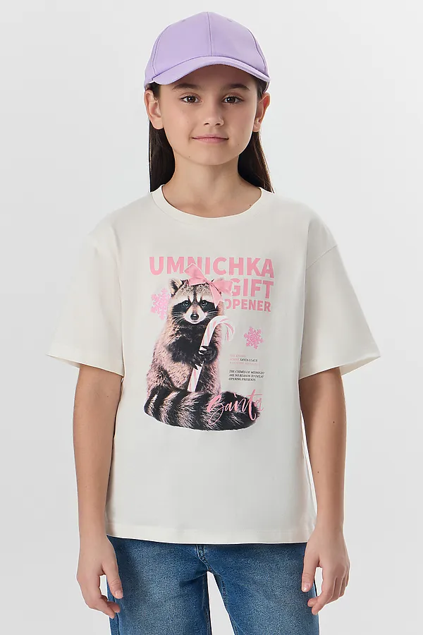 Футболка MARK FORMELLE, св.молочный +печать3 - фото 2