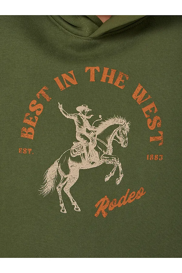 Худи MARK FORMELLE, оливин +печать - фото 2