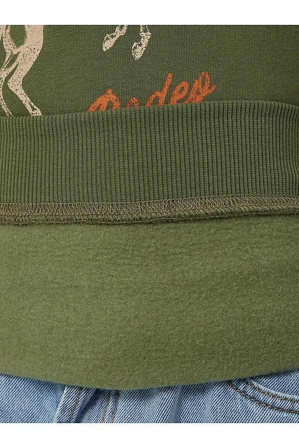 Худи MARK FORMELLE, оливин +печать - фото 2