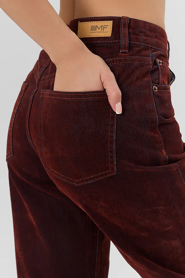 Джинсы MARK FORMELLE, темная терракота - фото 2