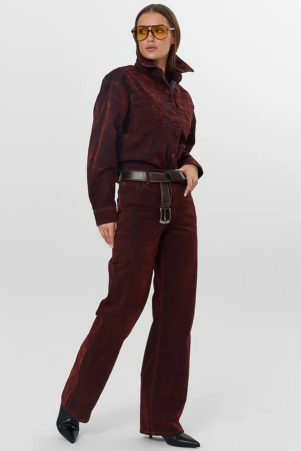 Джинсы MARK FORMELLE, темная терракота - фото 2