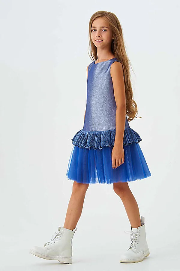 Платье SMENA, синий металлик - фото 2