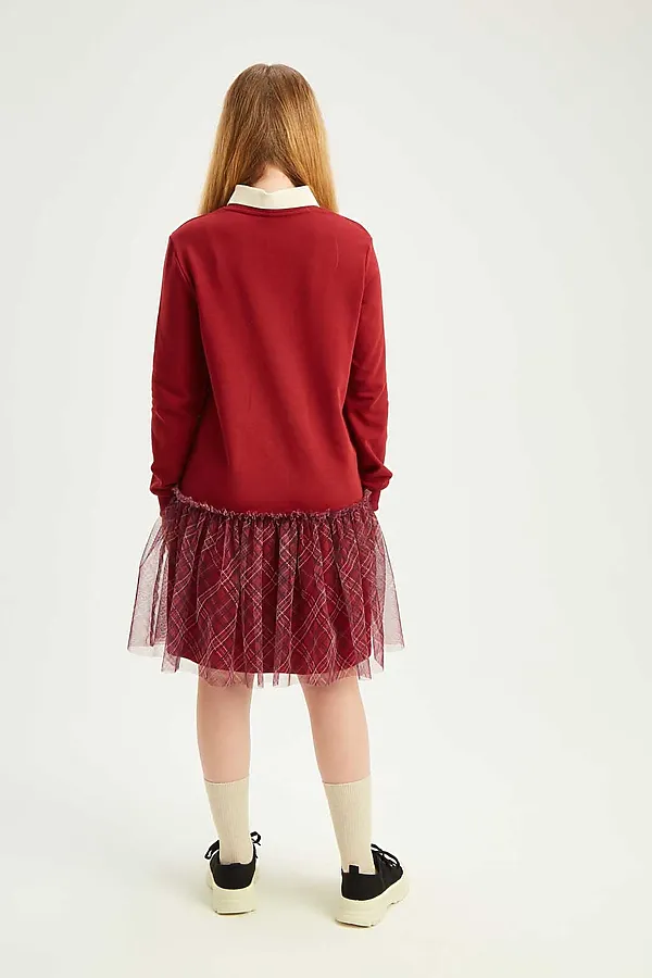 Платье SMENA, бордовый - фото 2