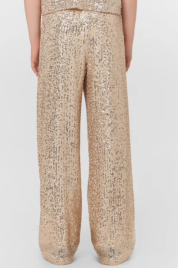Брюки MARK FORMELLE, золотистые пайетки - фото 2
