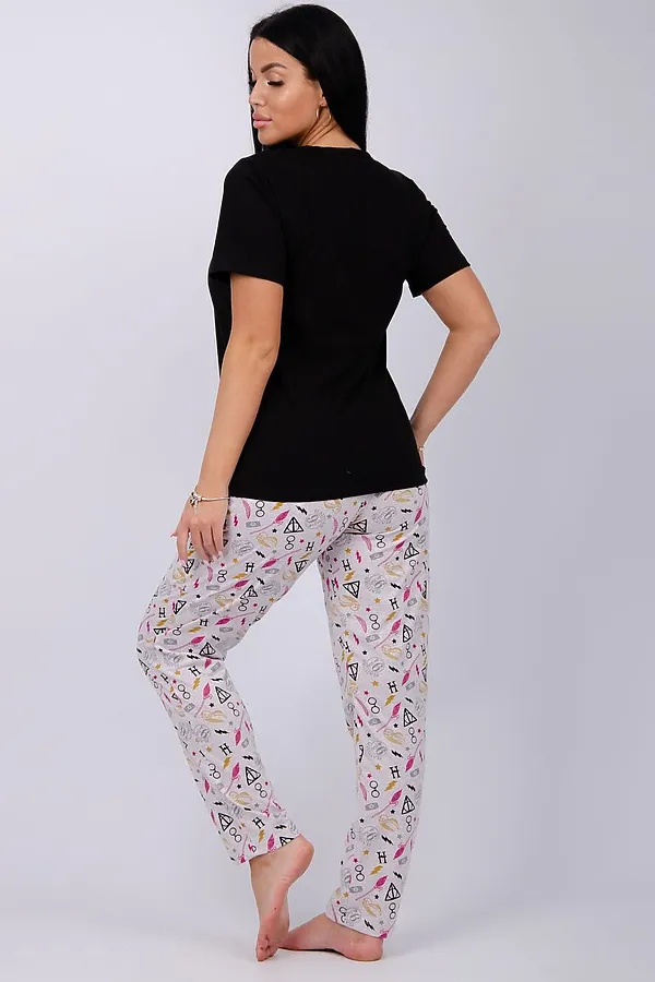 Пижама с брюками Хогвартс 2 НАТАЛИ, в ассортименте - фото 2