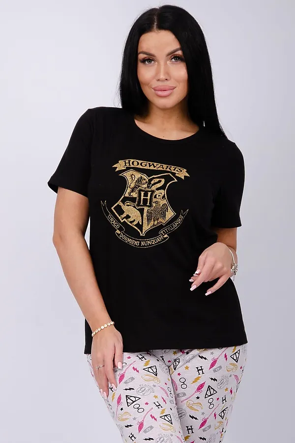 Пижама с брюками Хогвартс 2 НАТАЛИ, в ассортименте - фото 2