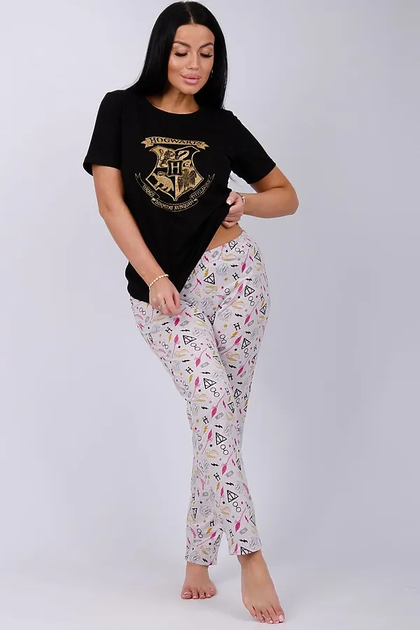 Пижама с брюками Хогвартс 2 НАТАЛИ, в ассортименте - фото 2