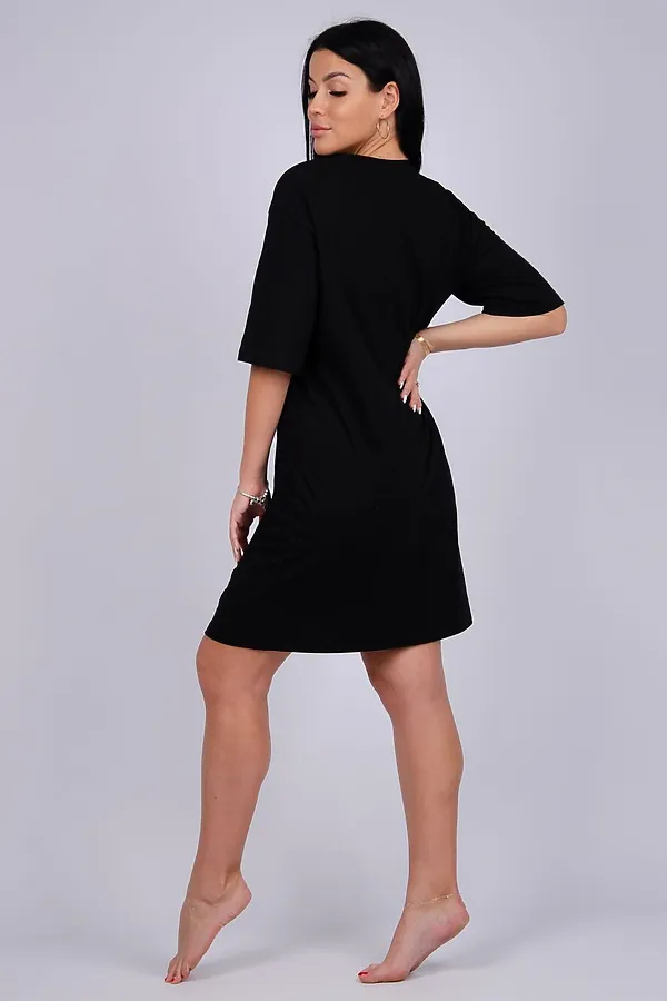 Сорочка Зайка НАТАЛИ, черный - фото 2