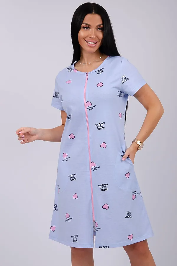 Халат Красотка НАТАЛИ, сердечки - фото 2