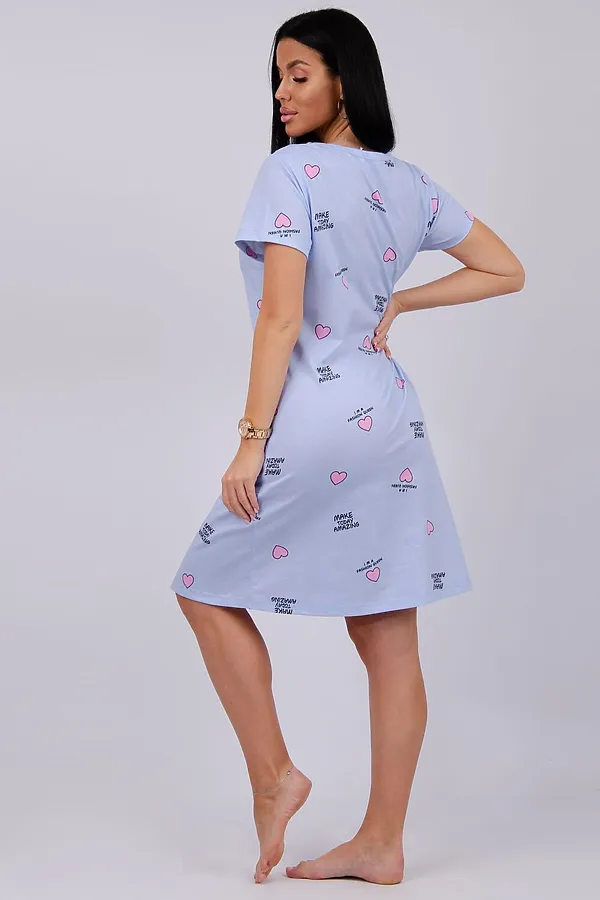 Халат Красотка НАТАЛИ, сердечки - фото 2