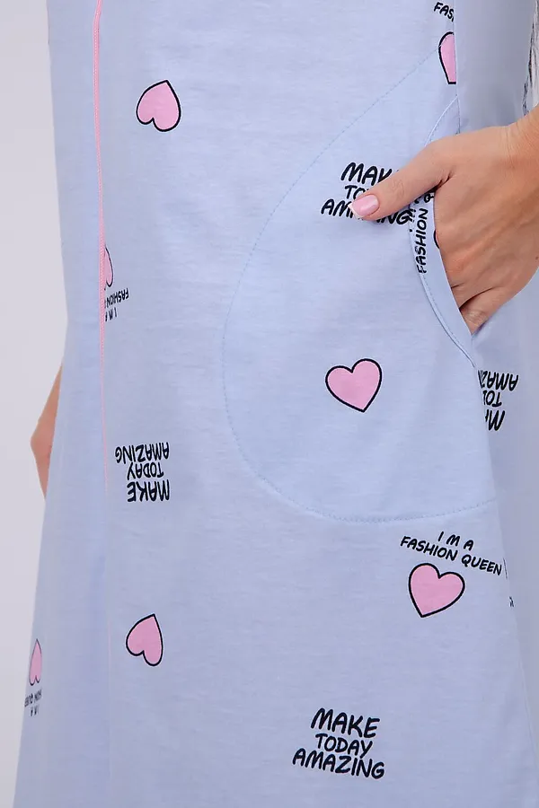 Халат Красотка НАТАЛИ, сердечки - фото 2