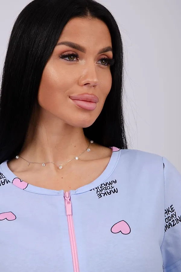 Халат Красотка НАТАЛИ, сердечки - фото 2