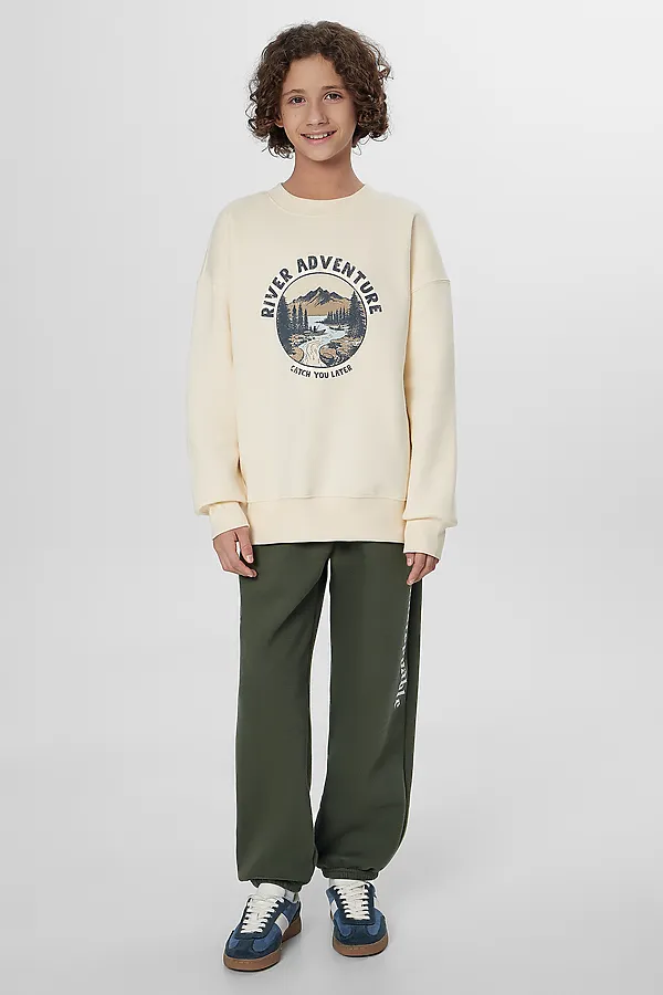 Свитшот MARK FORMELLE, топленое молоко +печать - фото 2