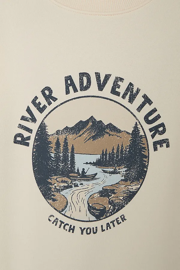 Свитшот MARK FORMELLE, топленое молоко +печать - фото 2