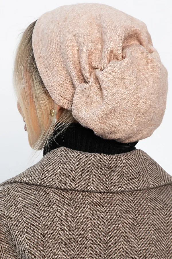 Чалма с резинкой LADY TAIGA, бежевая - фото 2