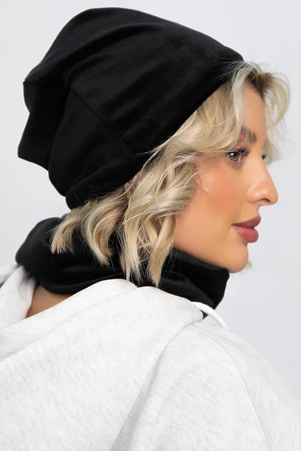 Комплект (Шапка+Снуд) LADY TAIGA, черный - фото 2