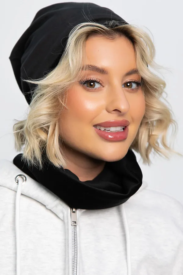 Комплект (Шапка+Снуд) LADY TAIGA, черный - фото 2