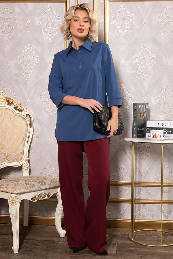 Блуза LADY TAIGA, голубая - фото 2