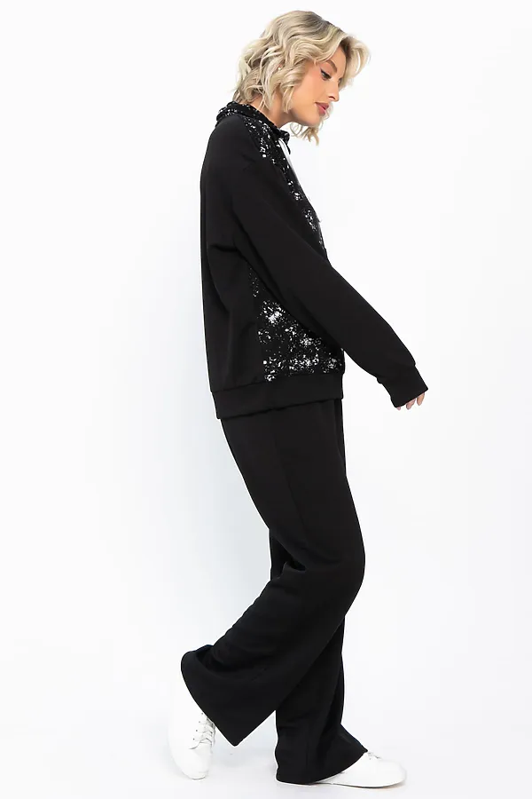 Костюм (Джемпер+Брюки) LADY TAIGA, черный - фото 2