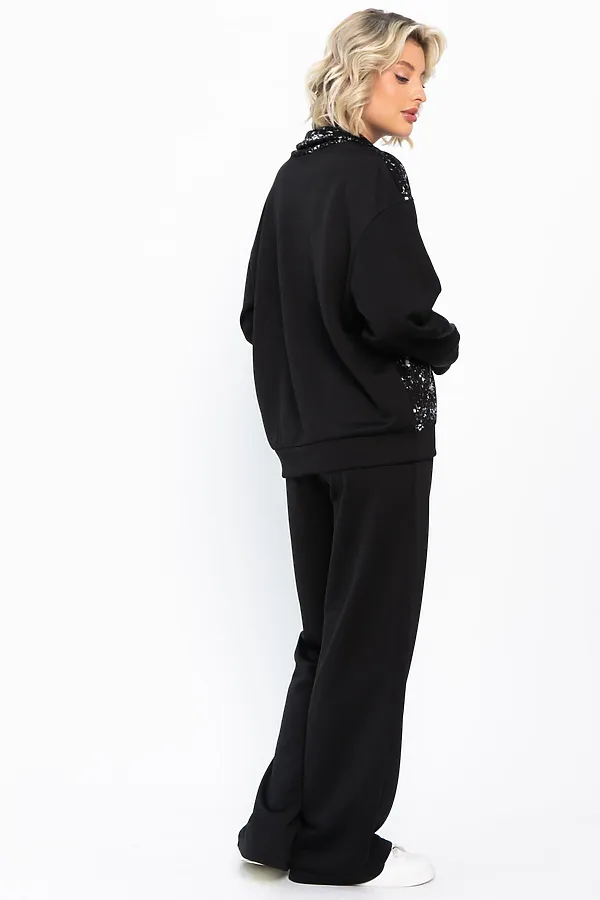 Костюм (Джемпер+Брюки) LADY TAIGA, черный - фото 2
