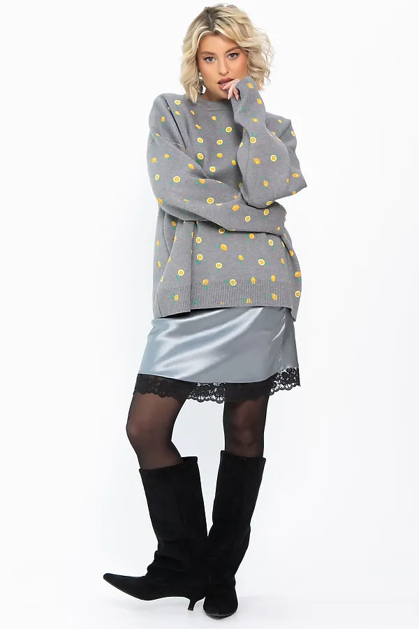 Юбка LADY TAIGA, серебро - фото 2