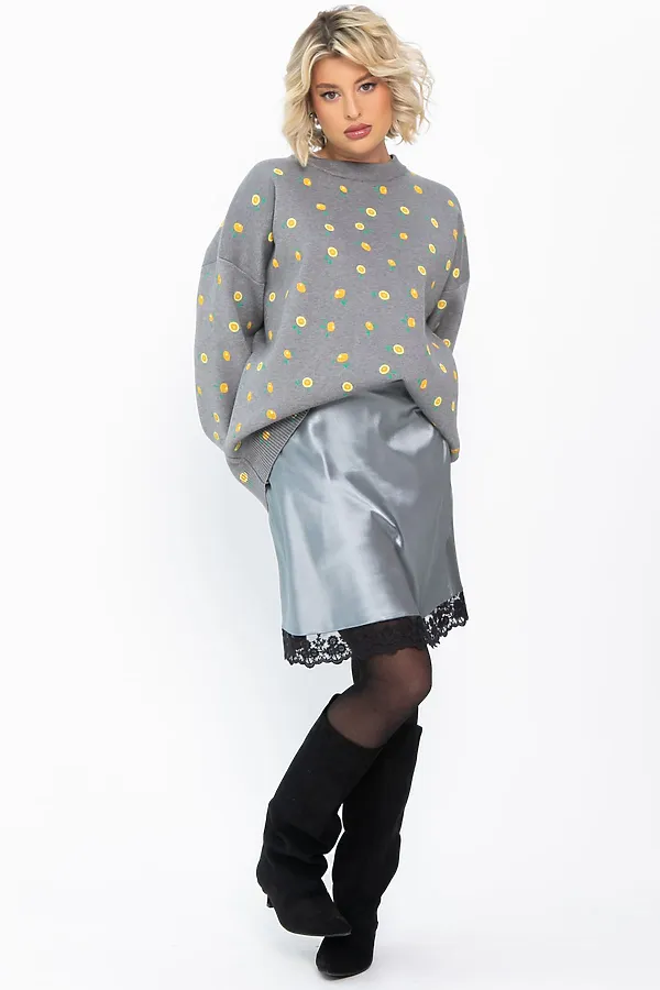 Юбка LADY TAIGA, серебро - фото 2