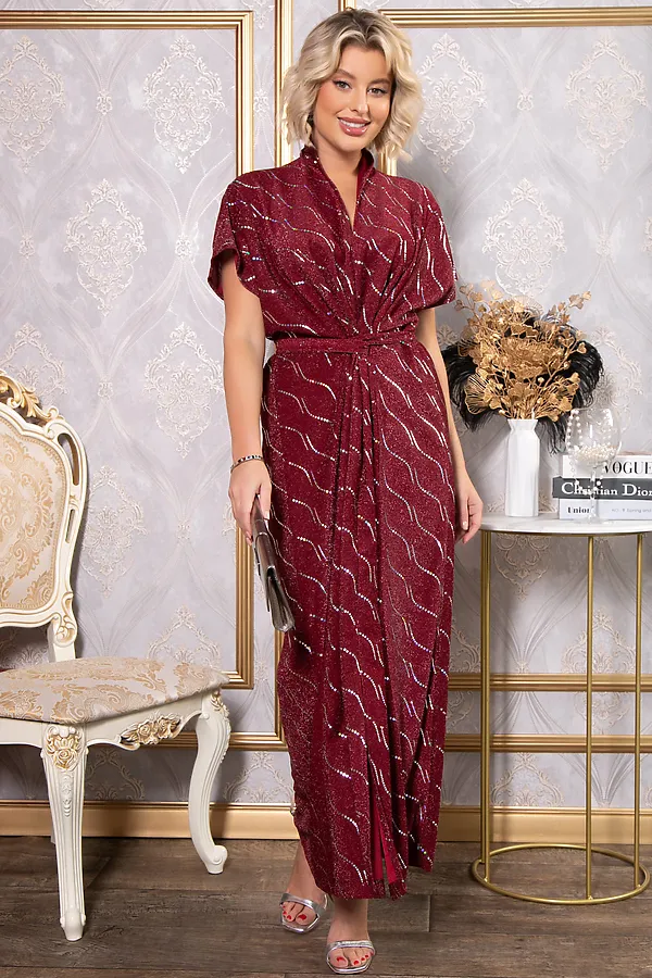 Платье LADY TAIGA, бордовое - фото 2