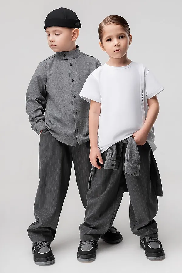 Брюки BODO, серый (белый) - фото 2