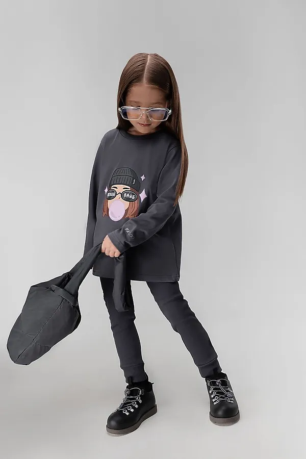 Лонгслив BODO, серый (мультиколор) - фото 2