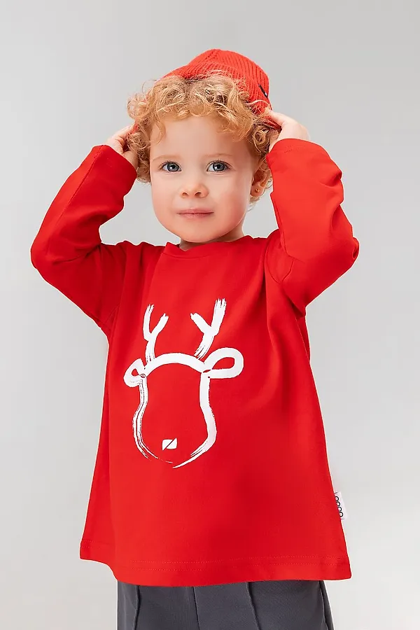 Лонгслив BODO-S, красный - фото 2