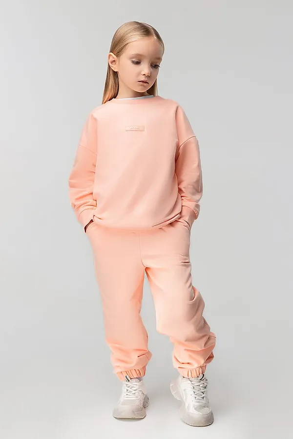 Костюм (Свитшот+Брюки) BODO, персиковый - фото 2