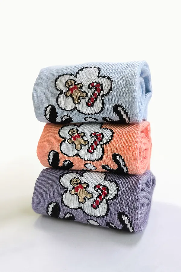 Носки стандарт Мечта (набор 3 пары) НАТАЛИ, голубой, лиловый, персик - фото 2