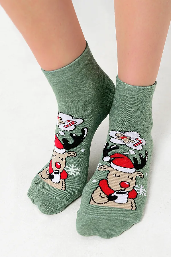 Носки стандарт Мечта (набор 3 пары) НАТАЛИ, олива, ментол, нефрит - фото 2