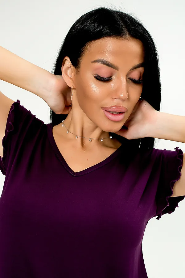 Пижама с шортами 375708 НАТАЛИ, фиолетовый - фото 2