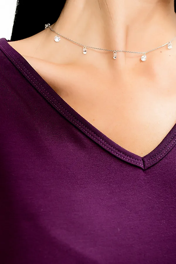 Пижама с шортами 375708 НАТАЛИ, фиолетовый - фото 2