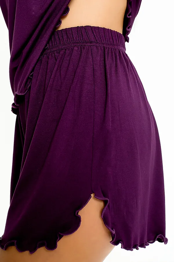 Пижама с шортами 375708 НАТАЛИ, фиолетовый - фото 2