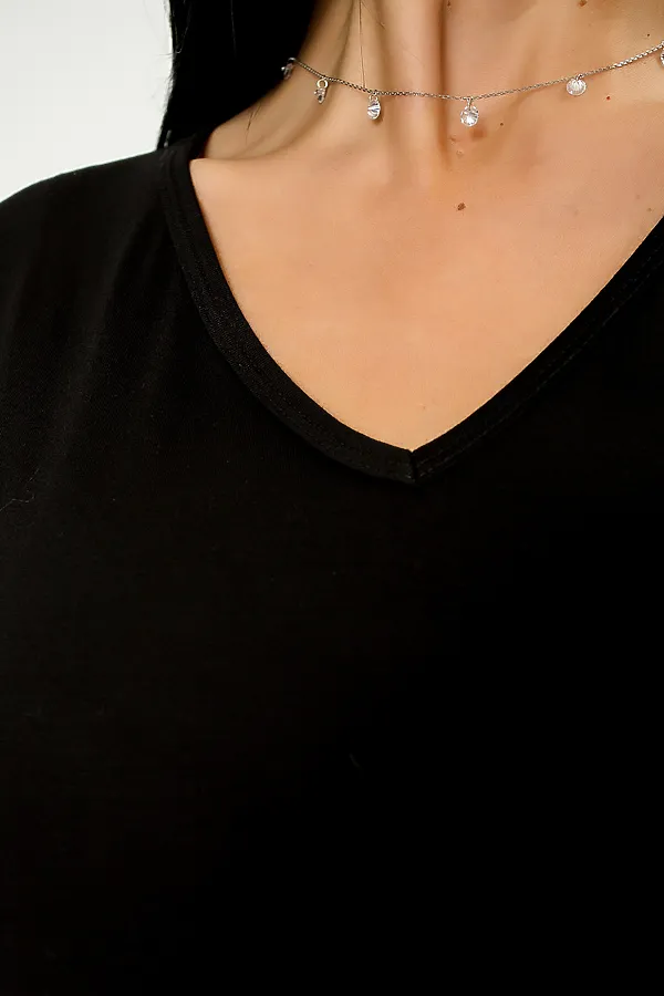 Пижама с шортами 375708 НАТАЛИ, черный - фото 2