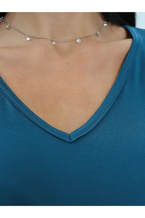 Пижама с шортами 375708 НАТАЛИ, изумрудный - фото 2