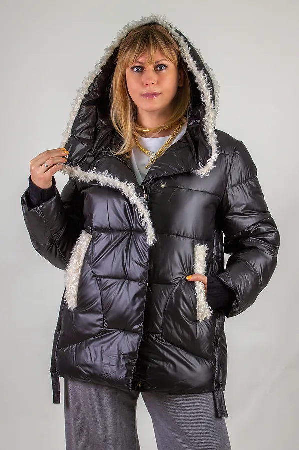 Куртка 2813 НАТАЛИ, черный - фото 2