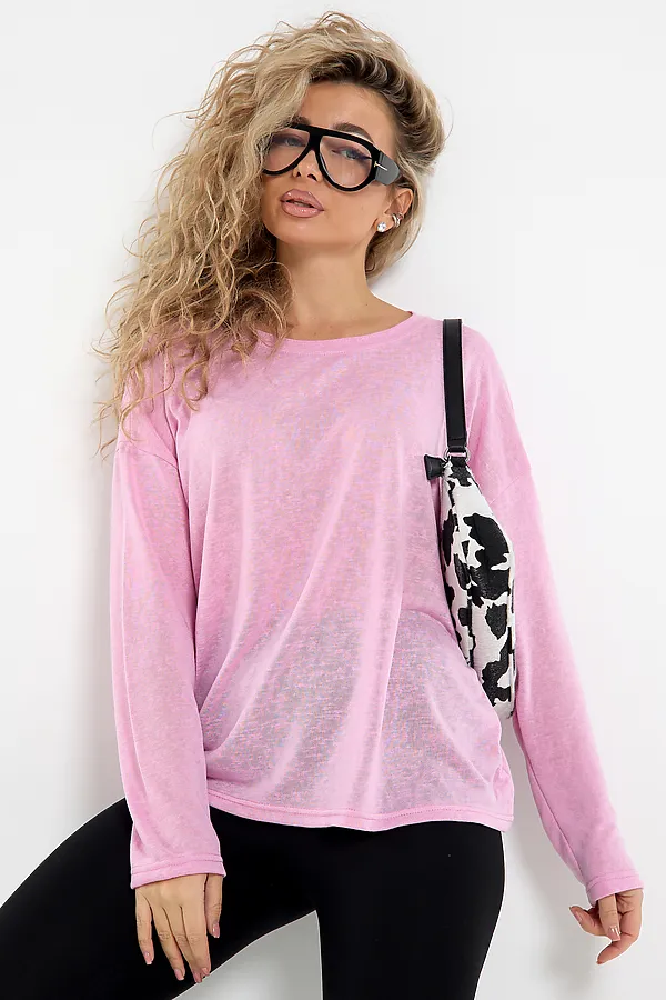 Лонгслив Флам НАТАЛИ, розовый - фото 2