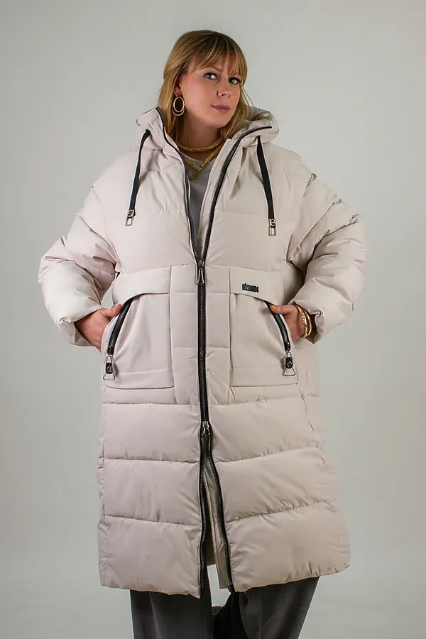 Куртка зимняя арт. 2829 НАТАЛИ, бежевый - фото 2