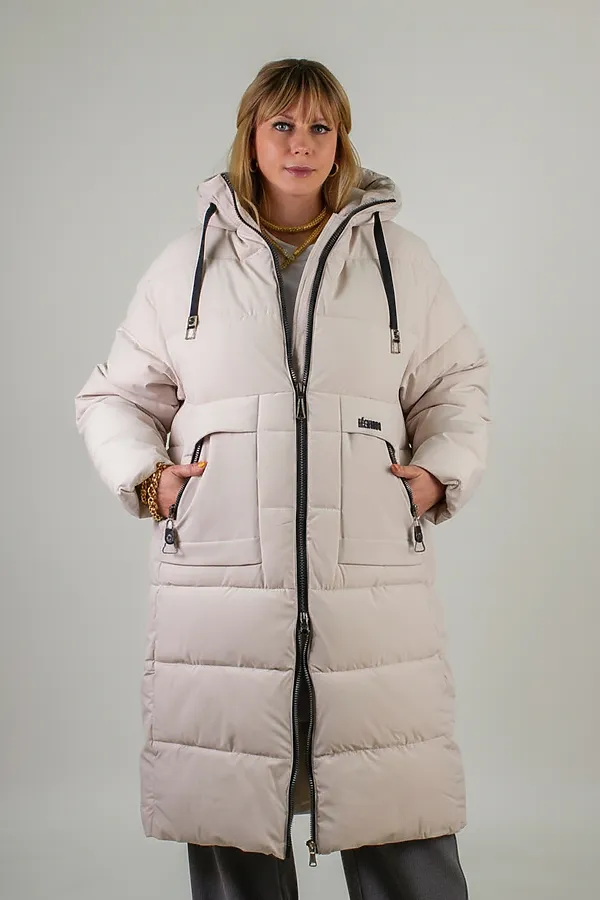Куртка зимняя арт. 2829 НАТАЛИ, бежевый - фото 2