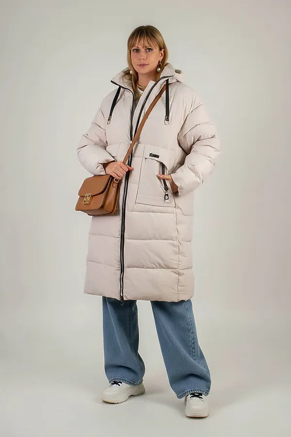 Куртка зимняя арт. 2829 НАТАЛИ, бежевый - фото 2