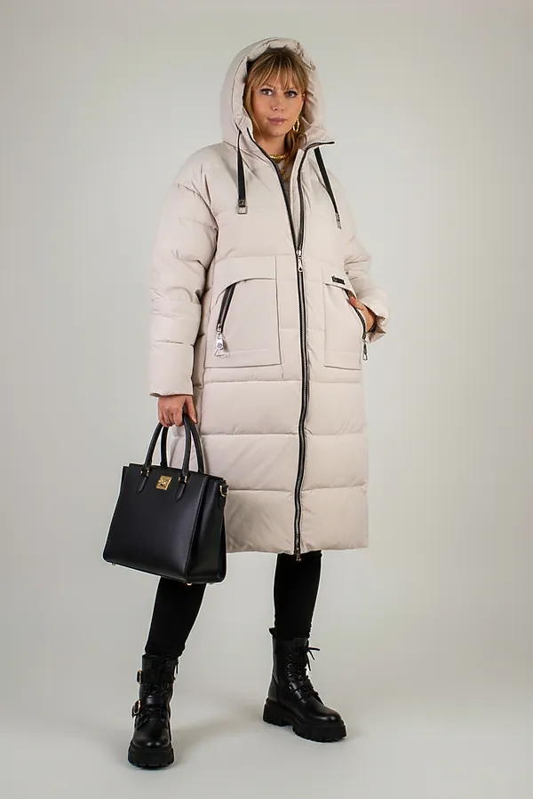 Куртка зимняя арт. 2829 НАТАЛИ, бежевый - фото 2