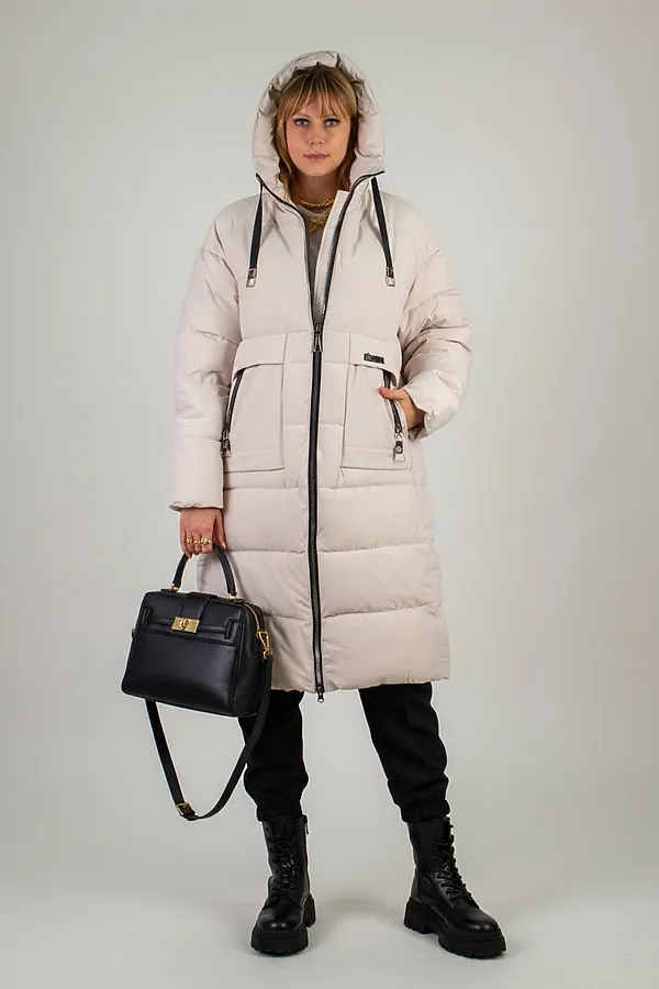 Куртка зимняя арт. 2829 НАТАЛИ, бежевый - фото 2