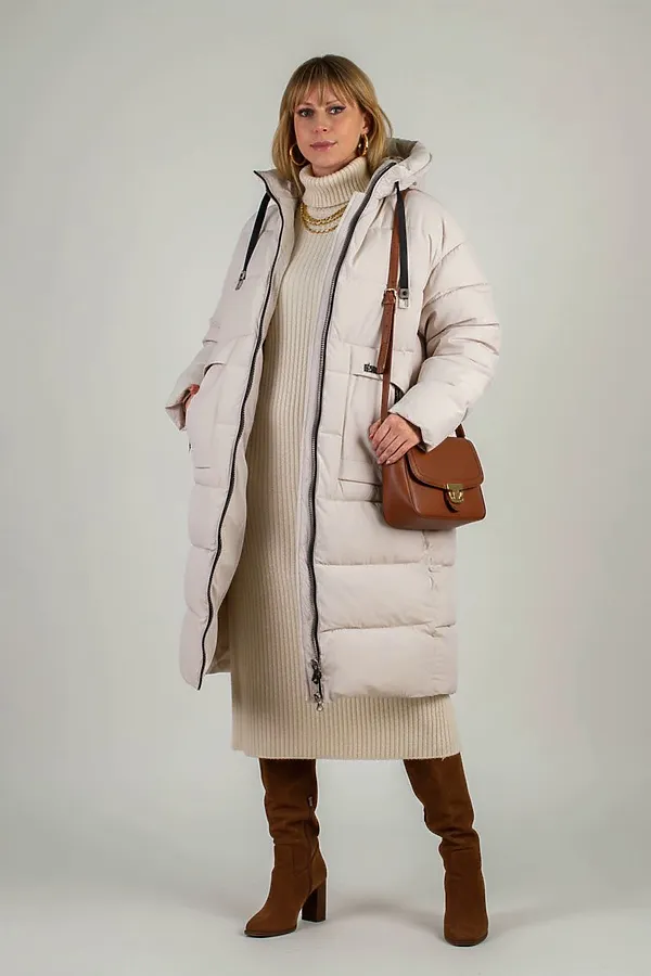Куртка зимняя арт. 2829 НАТАЛИ, бежевый - фото 2