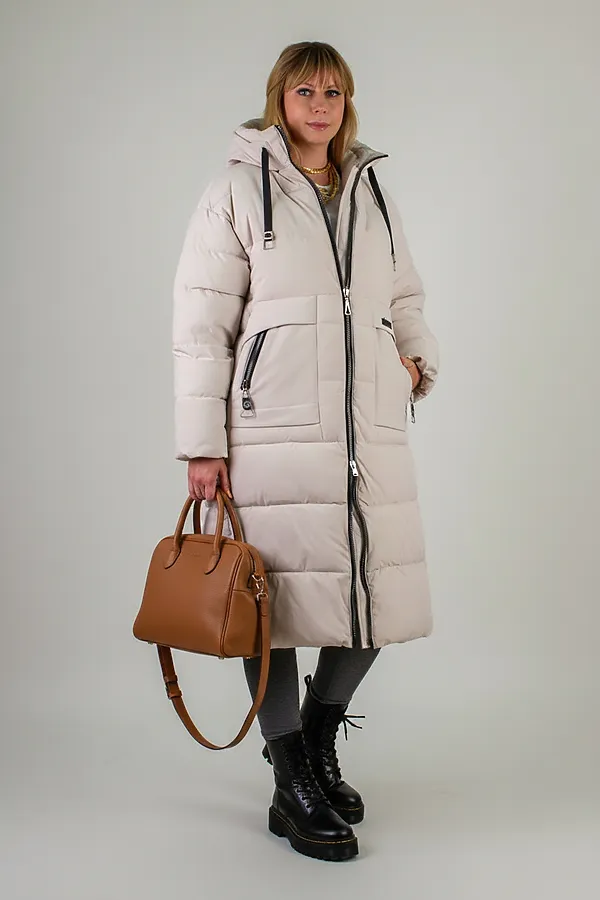 Куртка зимняя арт. 2829 НАТАЛИ, бежевый - фото 2