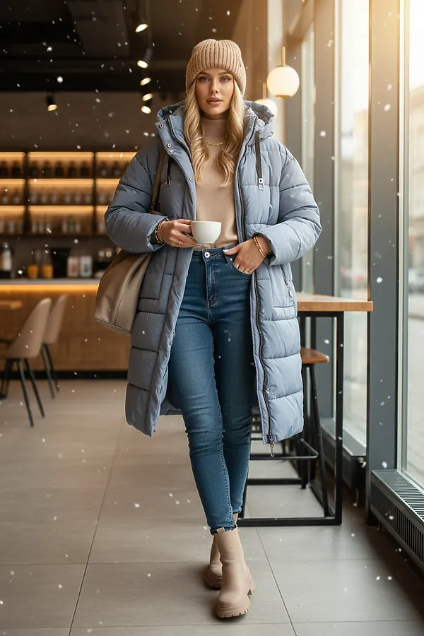 Куртка зимняя арт. 2829 НАТАЛИ, серый - фото 2