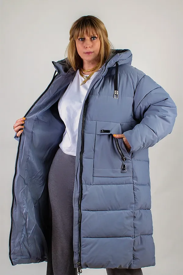 Куртка зимняя арт. 2829 НАТАЛИ, серый - фото 2